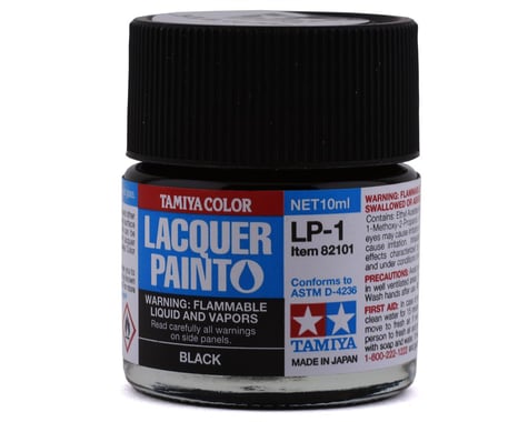Tamiya 82101 LP-1 Black Lacquer Paint (10ml)