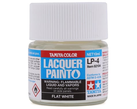 Tamiya 82104 LP-4 Flat White Lacquer Paint (10ml)