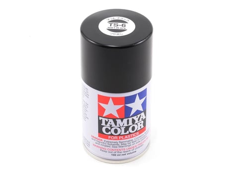 Tamiya 85006 TS-6 Matte Black Lacquer Spray Paint (100ml)