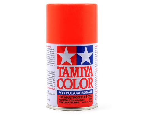 Tamiya 86020 PS-20 Fluorescent Red Lexan Spray Paint (100ml)