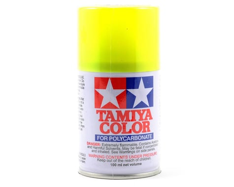 Tamiya 86027 PS-27 Fluorescent Yellow Lexan Spray Paint (100ml)