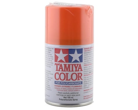 Tamiya 86062 PS-62 Pure Orange Lexan Spray Paint (100ml)