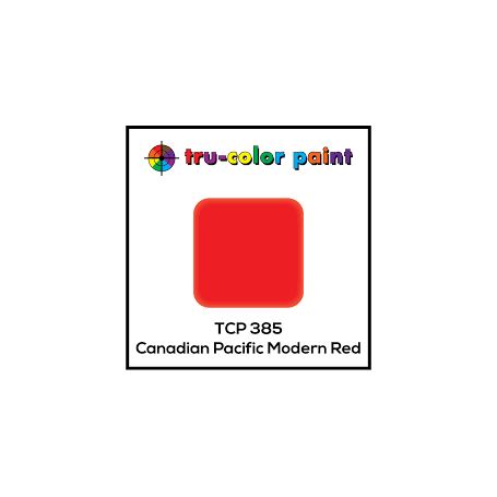 Tru-Color Paint 385 - Railroad Color Acrylic Paint - 1oz/29.6mL - Canadian Pacific Modern Red