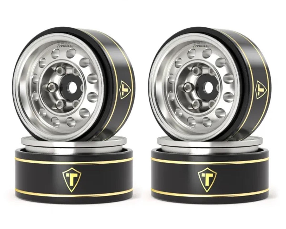 Treal TSCX24-254 Treal Type K 1.0" 12-Hole Beadlock Classic Vintage Wagon Wheels (Silver)