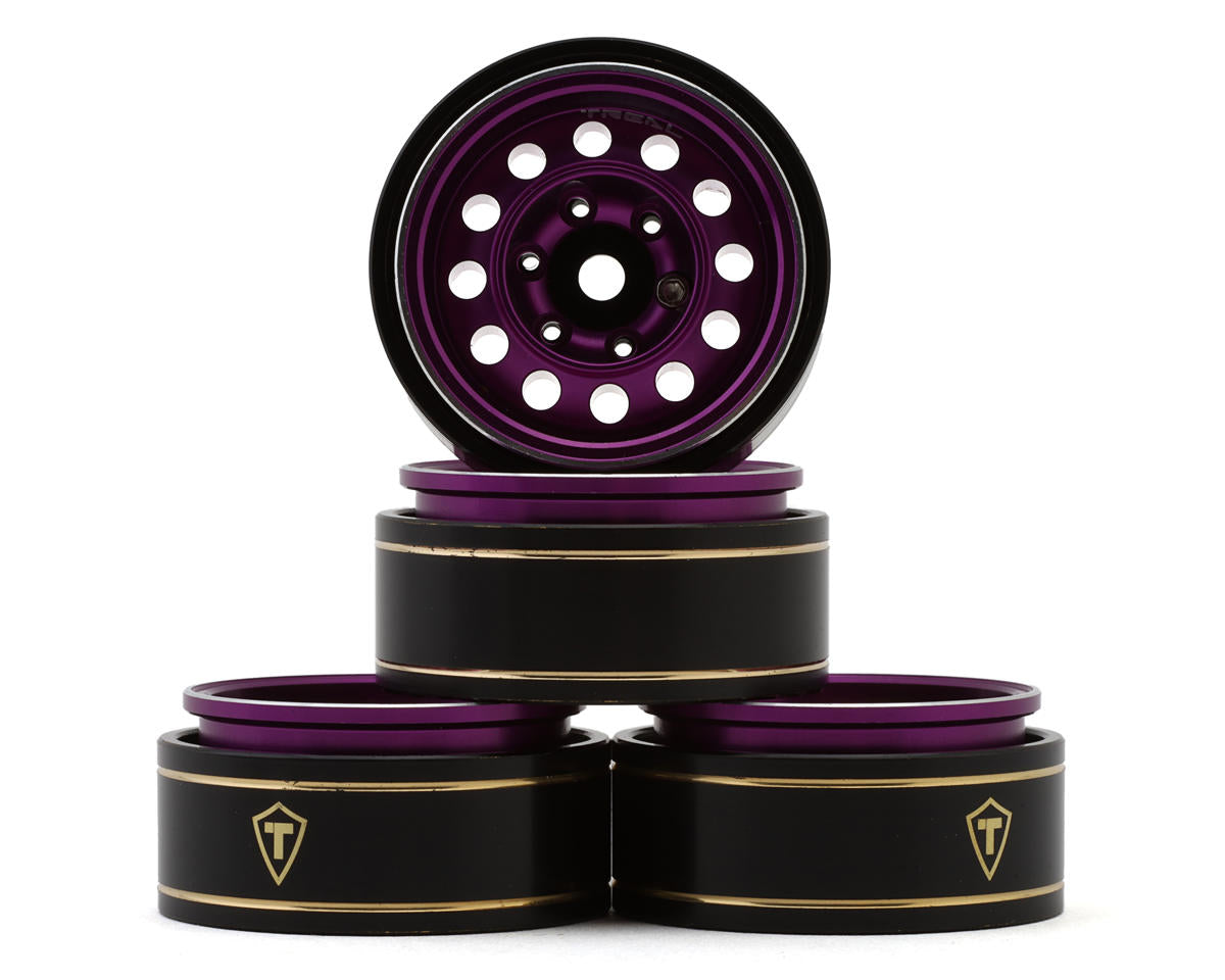 Treal TSCX24-270 Type K 1.0" 12-Hole Beadlock Classic Vintage Wagon Wheels (Purple)