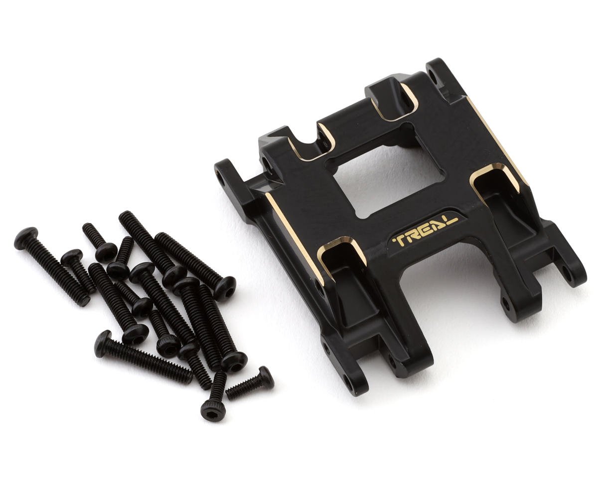 Treal TTRX-4M-63 CNC Brass Center Skid Plate for Traxxas TRX-4M (46.9g)