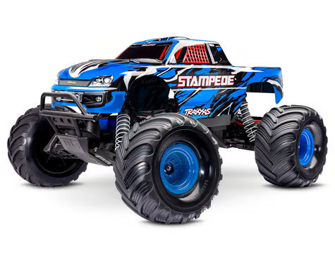 Traxxas 36254-8-BLUEX Stampede HD 1/10 RTR 2WD Electric Monster Truck (Blue) w/XL-5 ESC, TQ 2.4GHz Radio, Battery & USB-C Charger