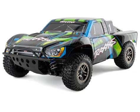 Traxxas 68277-4-GRN Slash 4x4 "Ultimate" VXL Brushless RTR 4WD Short Course Truck (Green) w/TSM & TQi 2.4GHz Radio