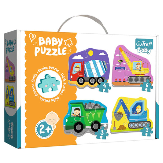 TREFL 36072 Puzzle: Baby Classic: Construction Vehicles