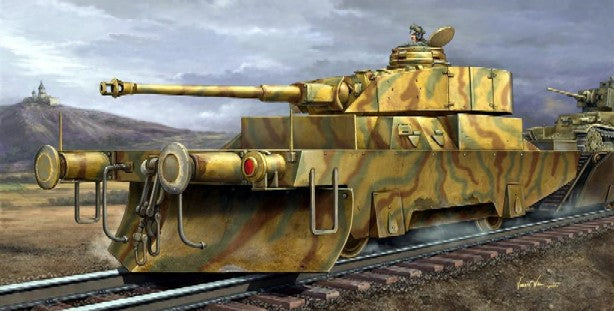 Trumpeter 369 1/35 German Panzerjagerwagen Variant II Armored Railcar