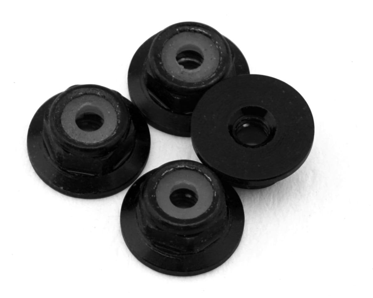 UpGrade RC 11025 Aluminum 2mm Wheel Lock Nuts for Losi® Micro-B™ (Black) (4)