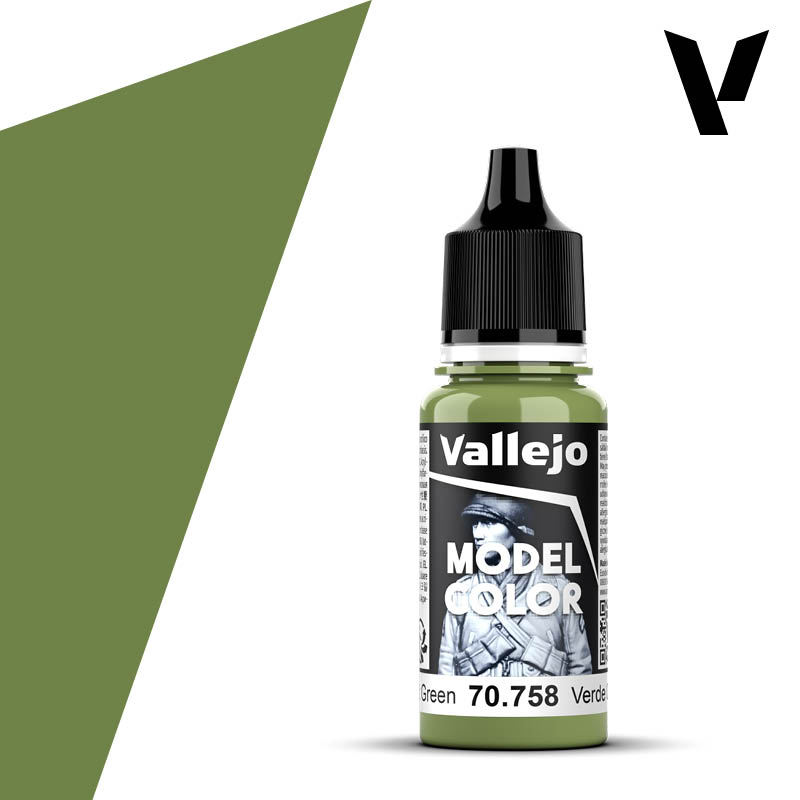 Vallejo Model Color (085) 70.758 Bright Green 18ml