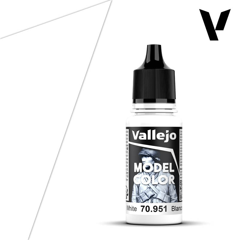 Vallejo Model Color (001) 70.951 Flat Matte White 18ml