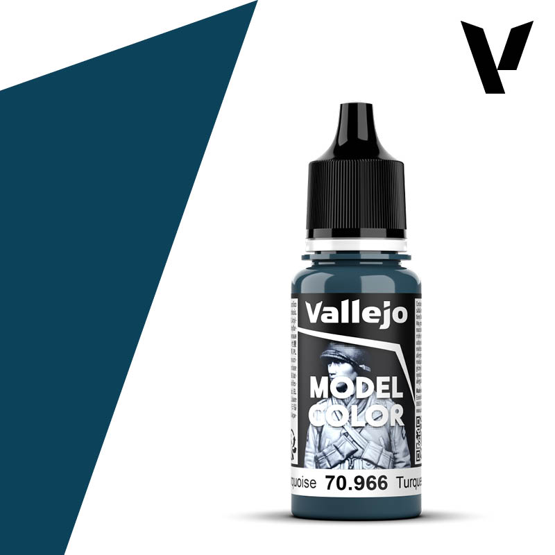 Vallejo Model Color (071) 70.966 17ml Bottle Turquoise 18ml