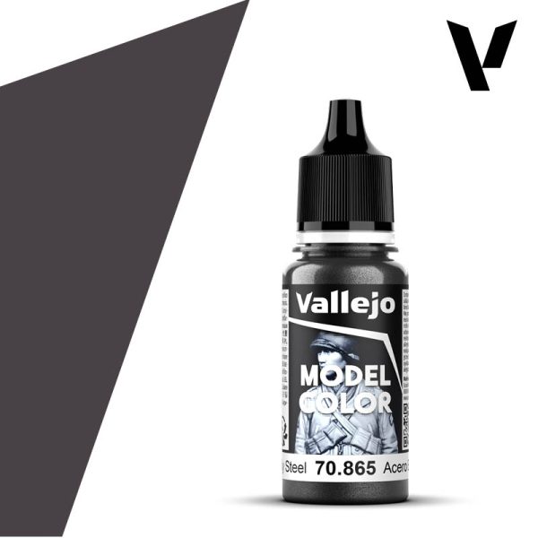 Vallejo Model Color (196) 70.865 Oily Steel 18ml
