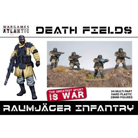Wargames WAADF001 Death Fields: Raumjager Infantry w/ Weapons