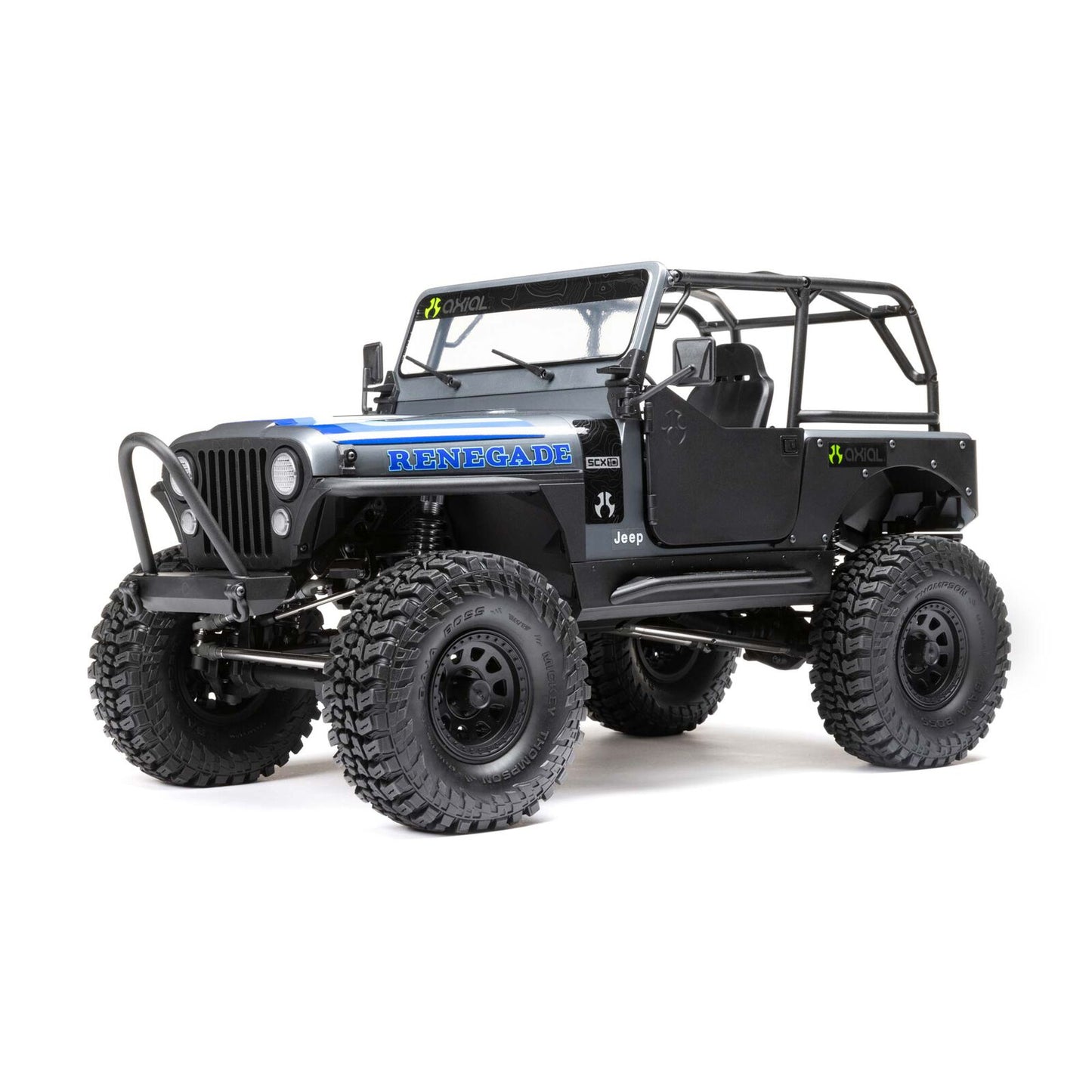 Axial 03008T2 SCX10 III Jeep CJ-7 RTR 4WD Rock Crawler (Gray) w/DX3 2.4GHz Radio