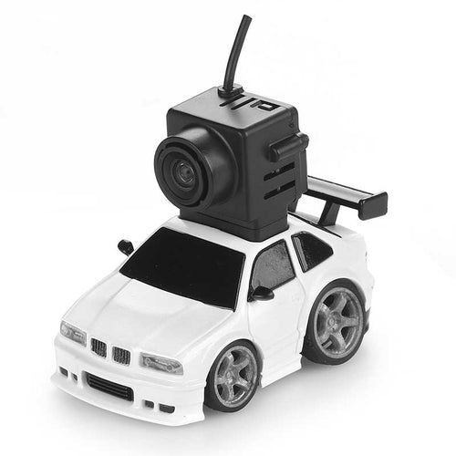 FMS 16401RTRWH-FPV FMS 1/64 FLUSH30 RTR Micro FPV Car (White) w/Goggle, Camera & Transmitter