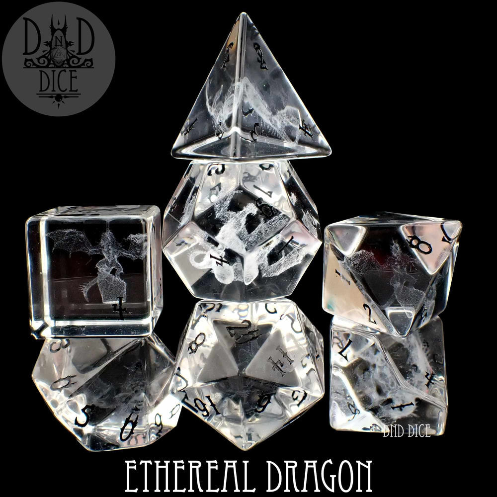 DND Dice GS07ETHD Ethereal Dragon - Glass