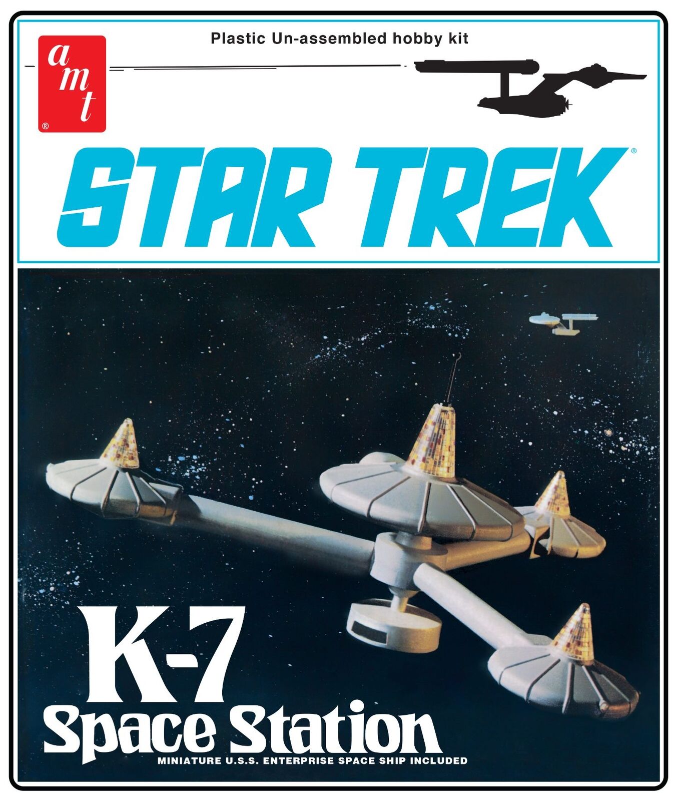 AMT 1415 Star Trek The Original Series K7 Space Station 1/7600 Star Trek The Original Series K7 Space Station
