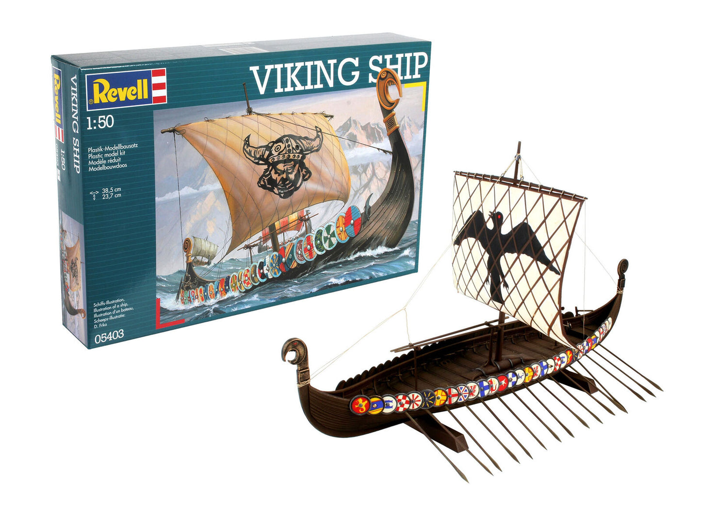 Revell Germany 65403 Viking Sailing Ship w/ paint & glue