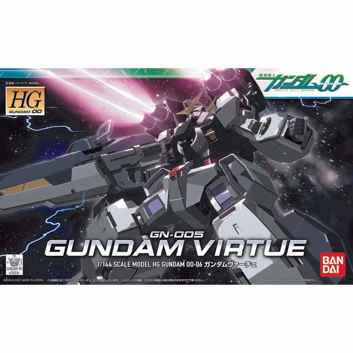 Bandai 5059144 2010894 HG Gundam 00 Series: #06 GN-005 Virtue