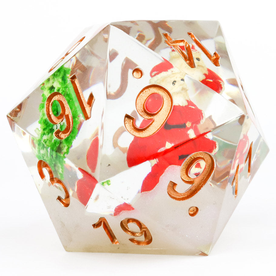 Sirius Dice 001206 d20 single 54mm Santa Scenic