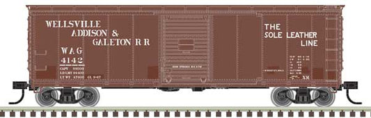 Atlas 20007085 HO USRA Steel Rebuilt 40' Boxcar - RTR - Master -- Wellsville, Addison & Galeton RR #4134