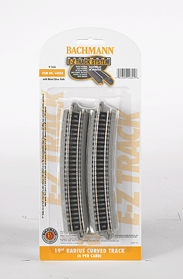Bachmann 44804 N 19" Radius Curved Nickel Silver Track