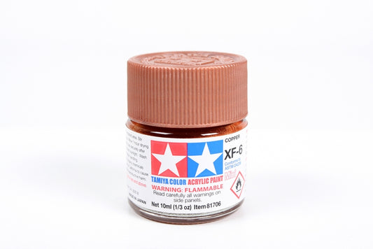 Tamiya 81706 Acrylic Mini MXF-6 Flat Copper Paint (10ml)