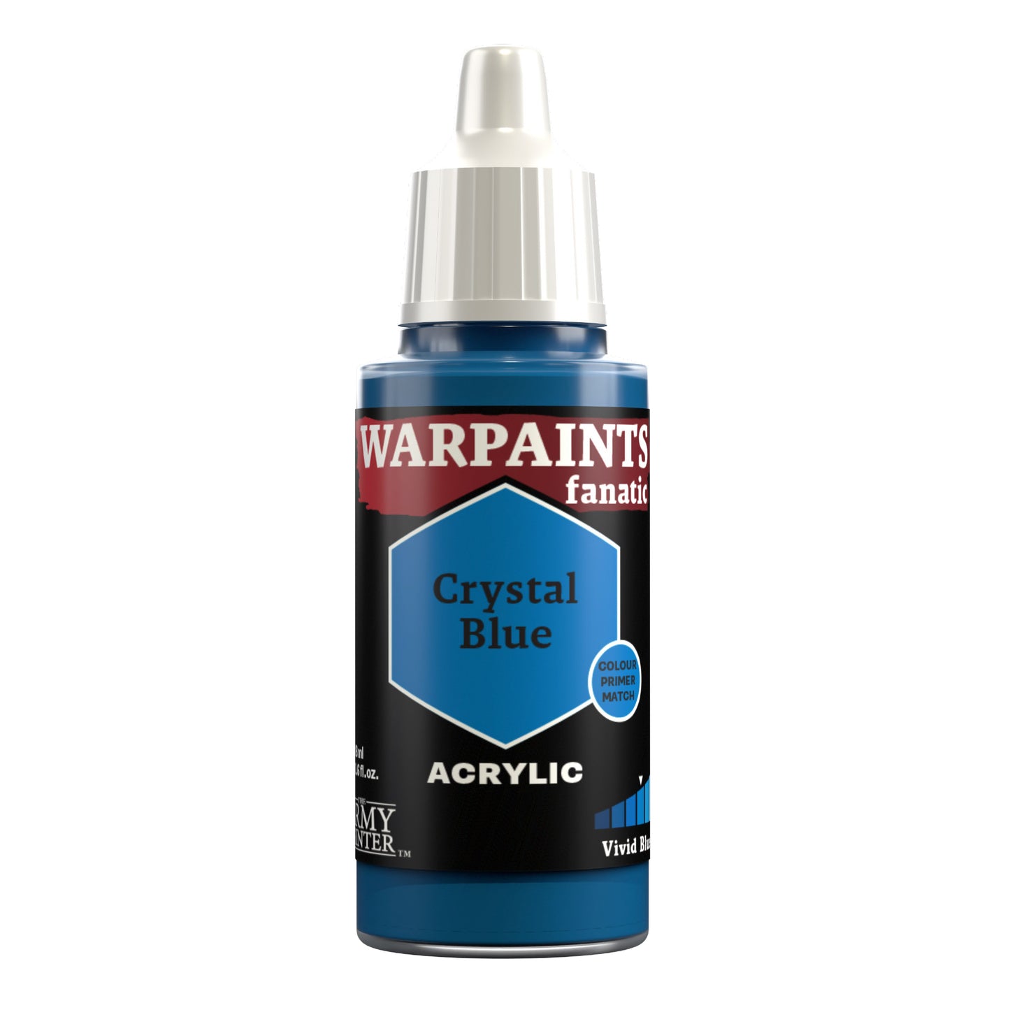 Army Painter WP3028 Warpaints Fanatic Acrylic Hobby Paint (Crystal Blue) (18ml)