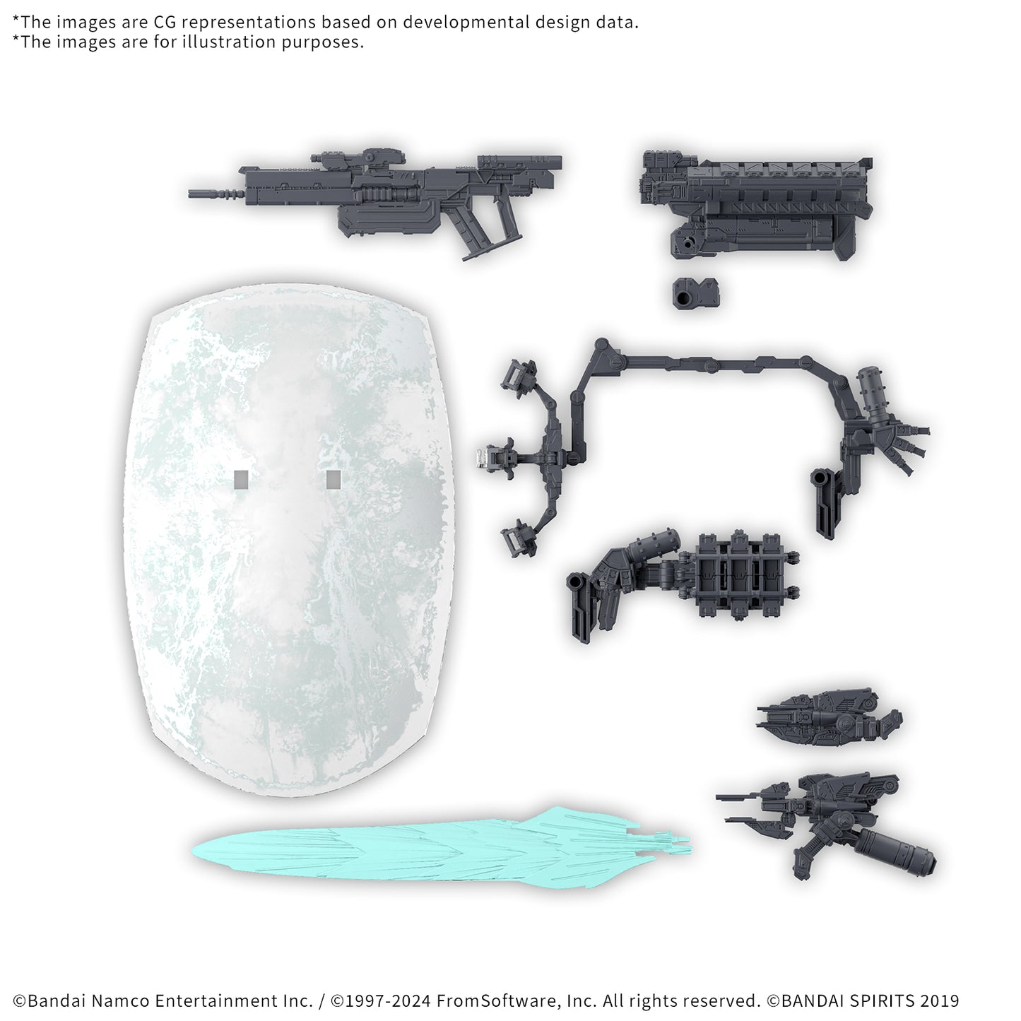 Bandai 2762127 30 Minutes Missions x Armored Core VI Option Parts Set Armored Core VI Fires of Rubicon Weapon Set 05 "Armored Core VI Fires of Rubicon" 30MM