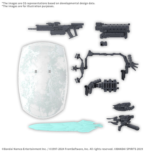 Bandai 2762127 30 Minutes Missions x Armored Core VI Option Parts Set Armored Core VI Fires of Rubicon Weapon Set 05 "Armored Core VI Fires of Rubicon" 30MM