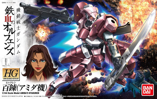Bandai 2314547 HG IBO #10 Hyakuren (Amida Use) "Gundam Iron Blooded Orphans"