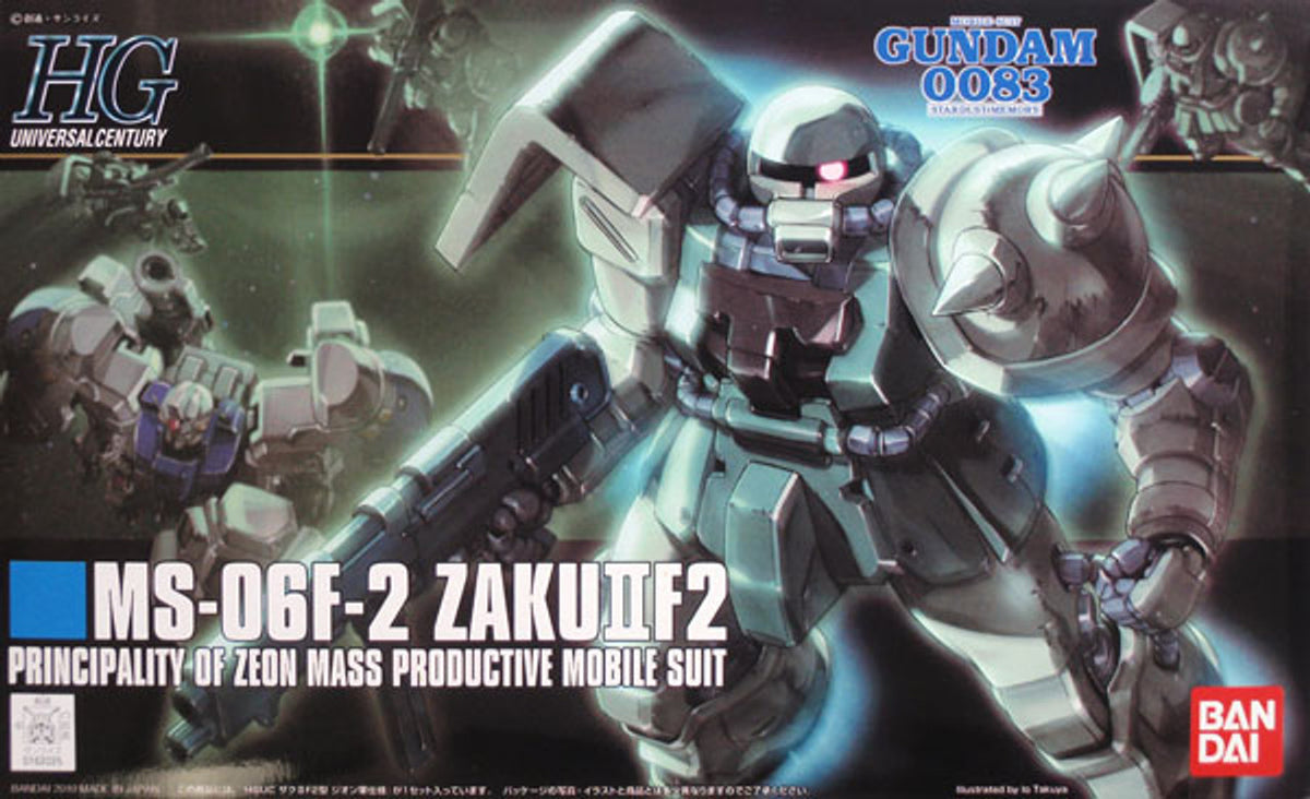 Bandai 5057744 2090756 HGUC #105 MS-06 Zaku II F2 (Zeon Ver.)