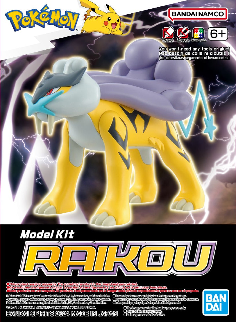 Bandai 2730237 Pokemon Series: Raikou (Snap)