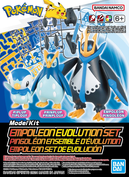 Bandai 2730253 Pokémon Model Kit Empoleon Evolution Set