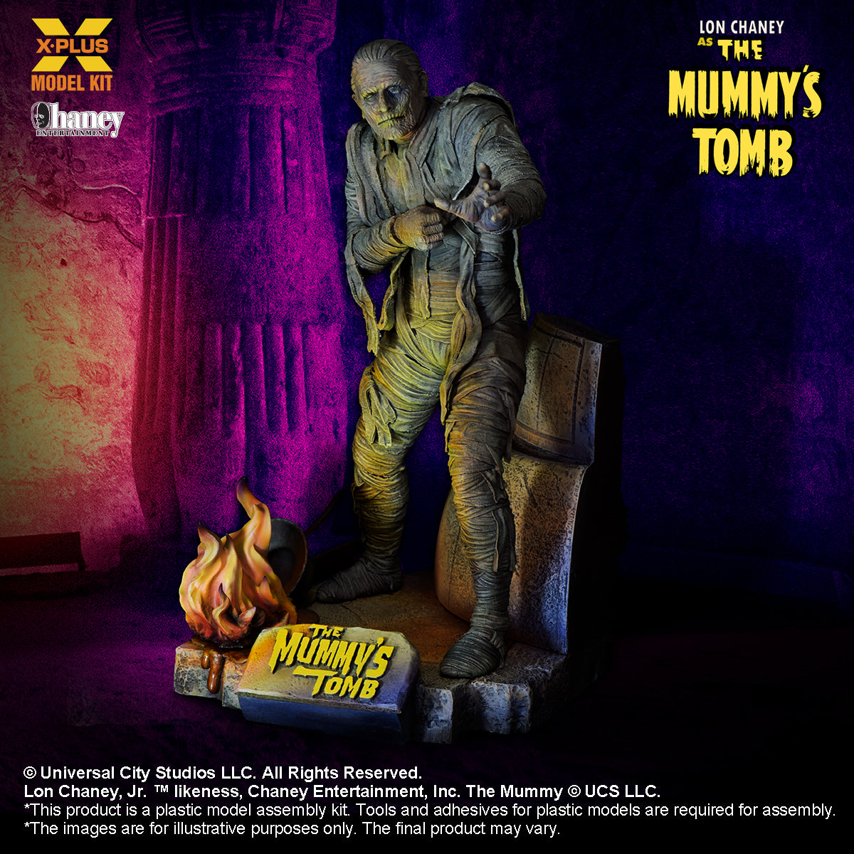 X-Plus 411-200139TP 1/8 Lon Chaney, Jr. as Mummy Plastic Model Kit