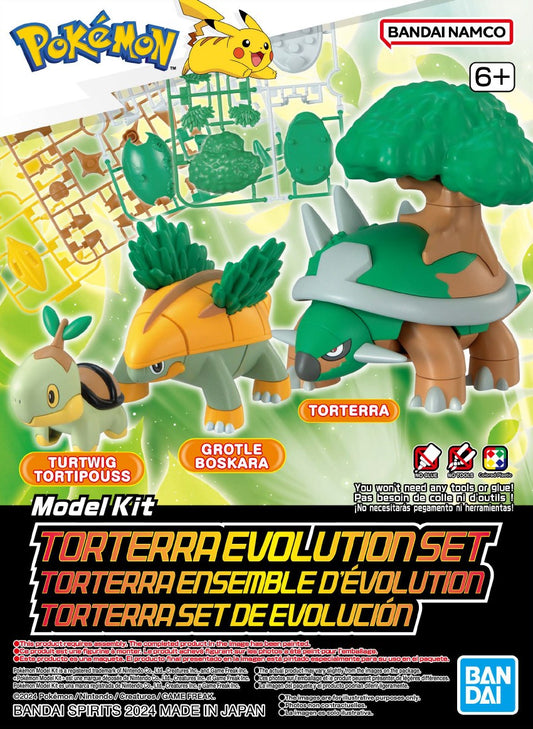 Bandai 2730257 Pokémon Model Kit Torterra Evolution Set