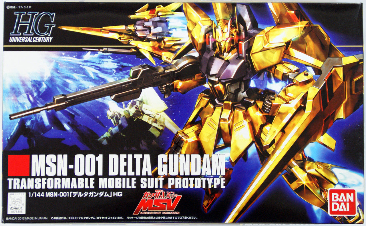 Bandai 2140531 HGUC #136 MSN-001 Delta Gundam "Gundam UC MSV"