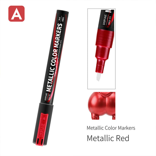Dspiae MKA-01 Super Metallic Color Markers - Metallic Red