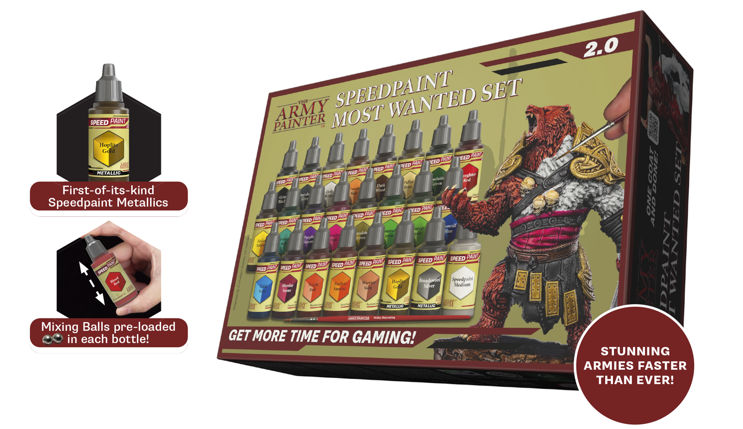 Army Painter 8060P Most Wanted Paint Set 2.0