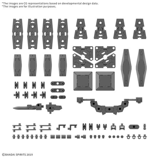 Bandai 2773783 30 MM 1/144 Option Parts Set 19 (Multi Shield)