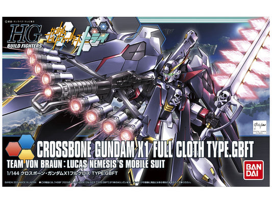 Bandai 2301522 HGBF #35 Crossbone Gundam X-1 Full Cloth (Ver. GBF) "Gundam Build Fighters Try"