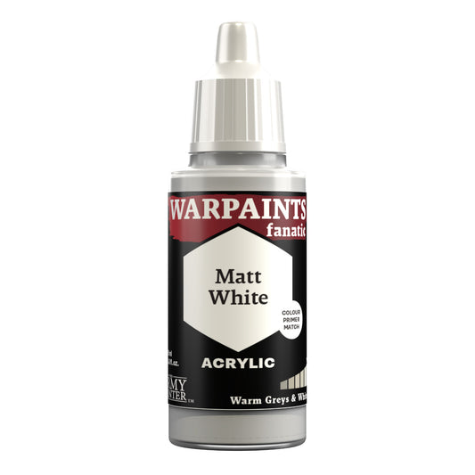 Army Painter WP3012 Warpaints Fanatic Acrylic Hobby Paint (Matt White) (18ml)