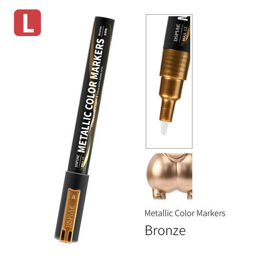 Dspiae MKA-12 Super Metallic Color Markers - Bronze