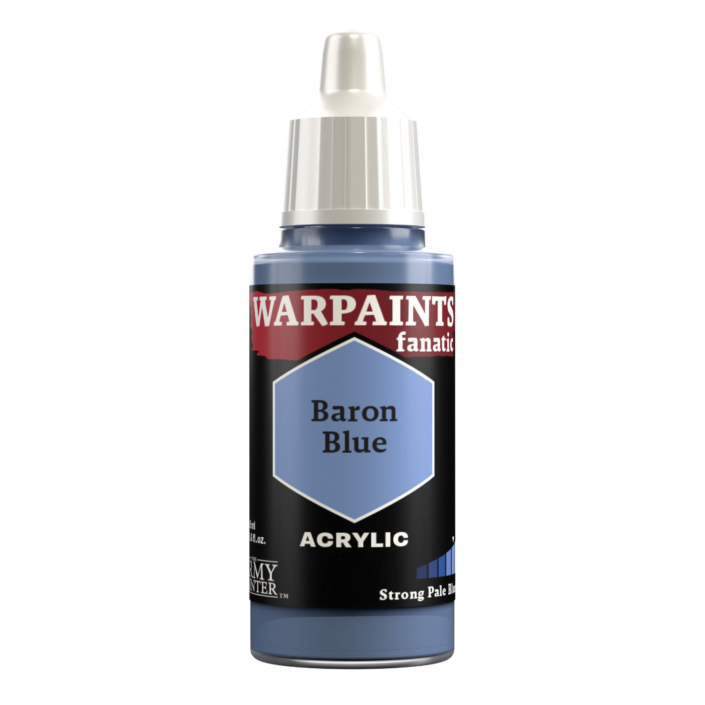Army Painter WP3023 Warpaints Fanatic Acrylic Hobby Paint (Baron Blue) (18ml)