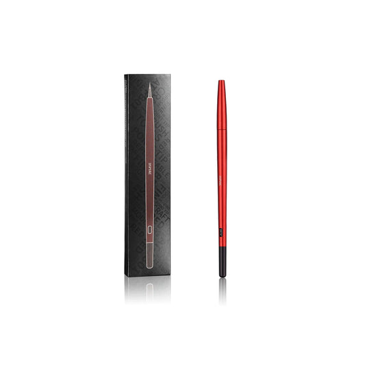 Dspiae AT-FB01 Aluminium Alloy Brush with Interchangeable Fine Tip (Red)