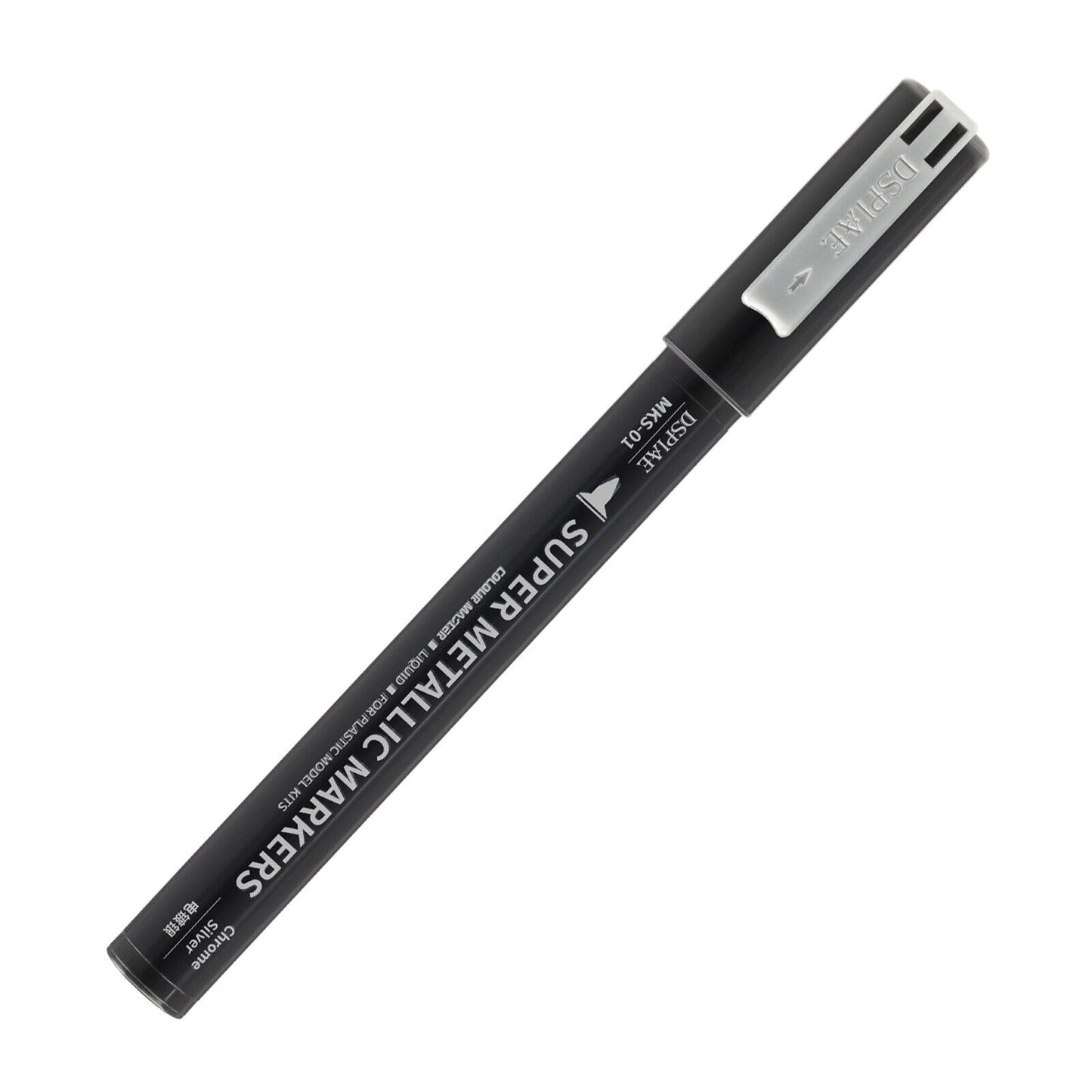 Dspiae MKS-01 Super Metallic Color Markers - Chrome Silver