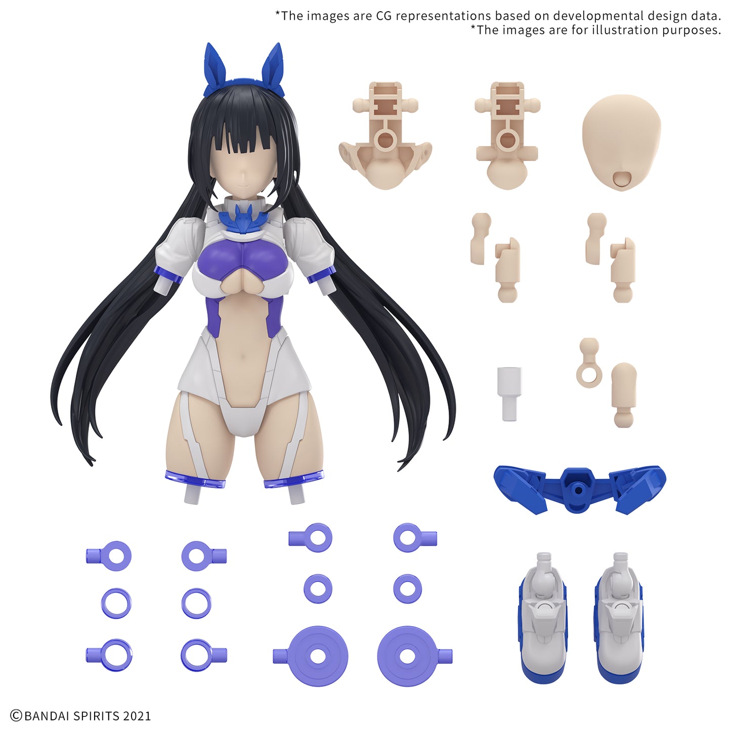 Bandai 2783946 30MS Option Parts Set 21 (Sprint Costume) [Color B]